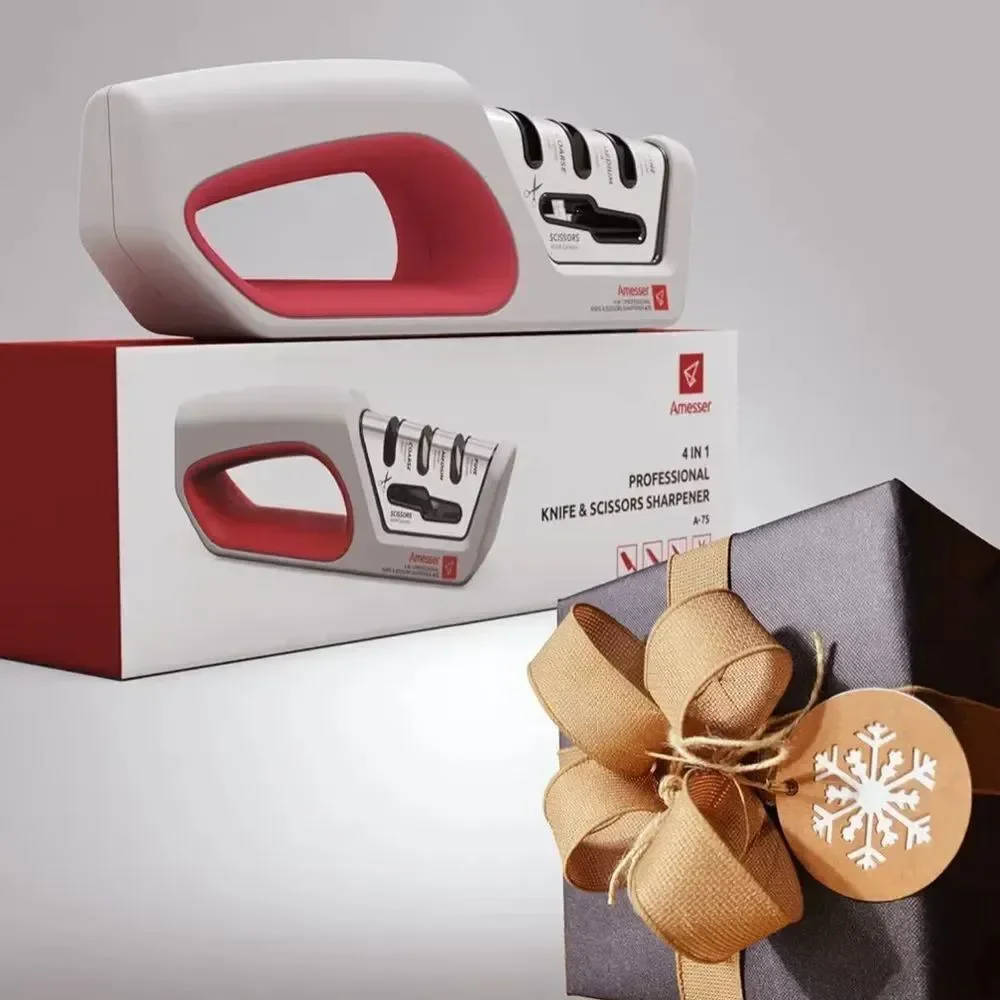Amesser 4 In 1 Professional Knife & Scissors Sharpener A75